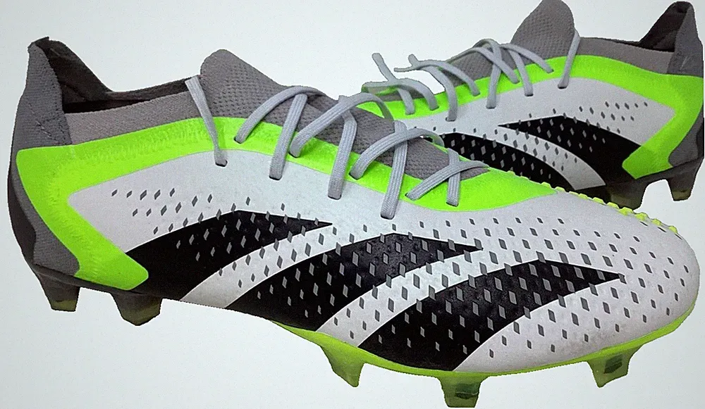 Adidas Men's Predator Accuracy.1 Low FG Soccer Cleats White/Lime Size:10 181Q