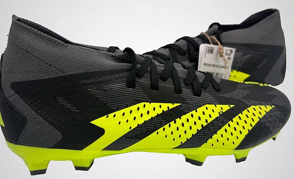 Adidas Men's Predator Accuracy.3 Low FG Soccer Cleats Black/Neon Size:13 145J