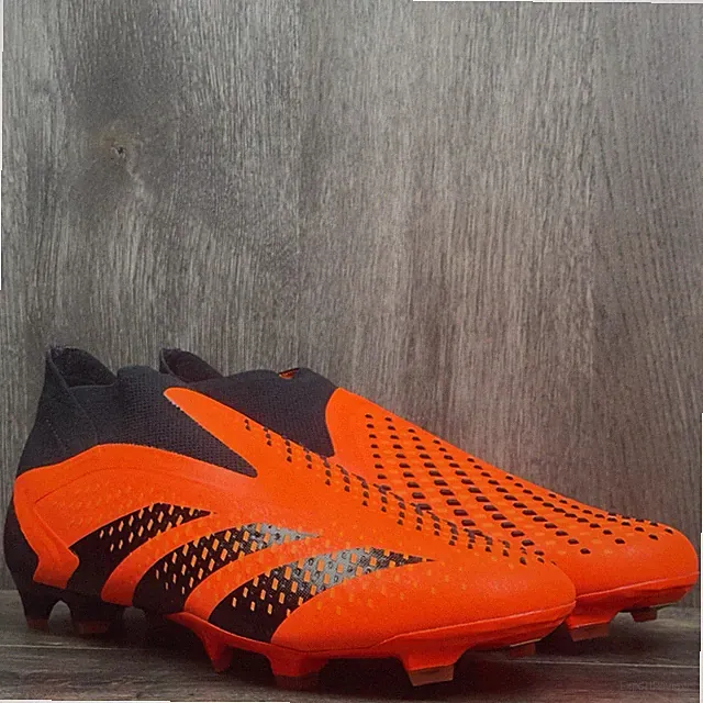 Adidas Men's Predator Accuracy+ FG Soccer Cleats Size 9.5 Laceless Orange GW4560