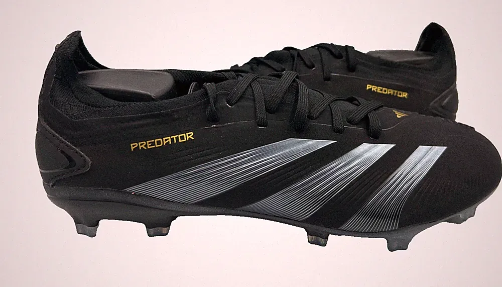 Adidas Men's Predator Firm Ground Athletic Soccer Cleats Black Size:7.5 186E