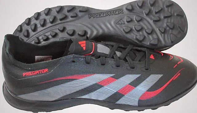 Adidas Men's Predator League Turf Soccer Football Cleats Black Red Size 10.5 NIB