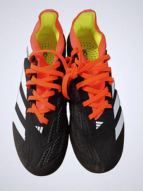 Adidas Men's Predator Pro FG Soccer Cleats Black/White/Solar Red Size:5.5