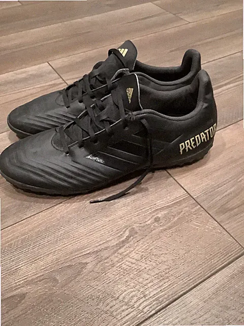 Adidas Men's Predator TF Turf Indoor Soccer Cleats Black Size 13
