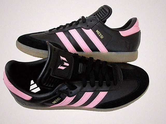 Adidas Men's Samba Messi Black Pink Gum Bottom Soccer Shoes Size 11.5 NIB JP7845