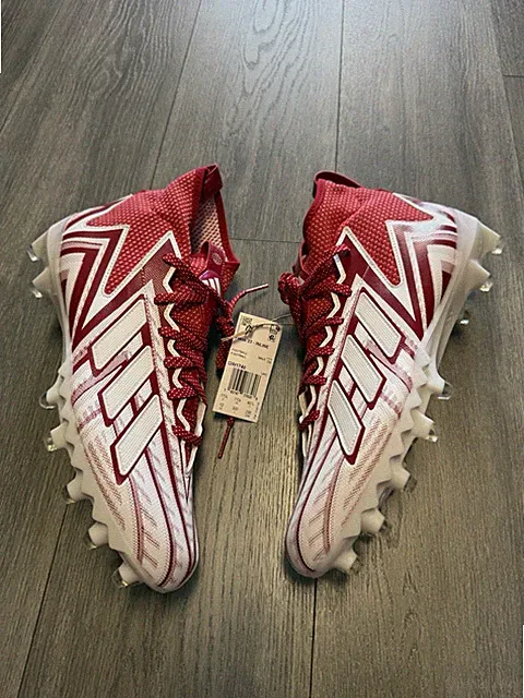 adidas Men’s Size 12 Freak 23 Inline Football Cleats White Power Red GW1740 NEW