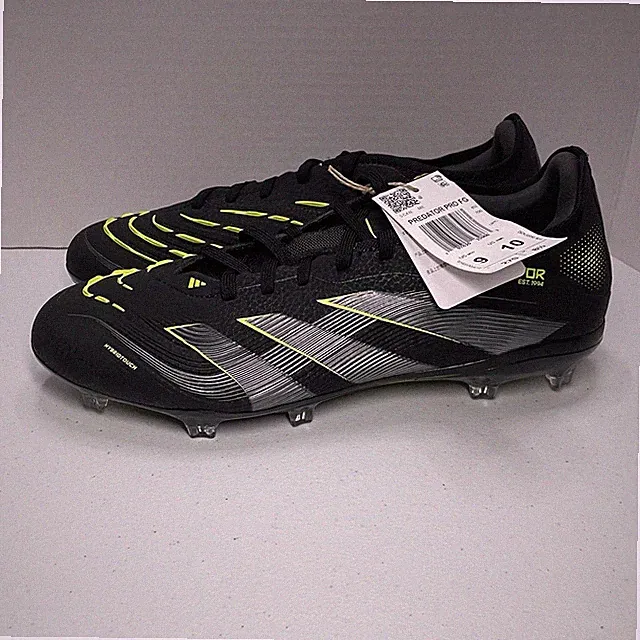 Adidas Men's Size 9 Cleats NEW Predator Pro FG Soccer Black JI1197 Firm Ground