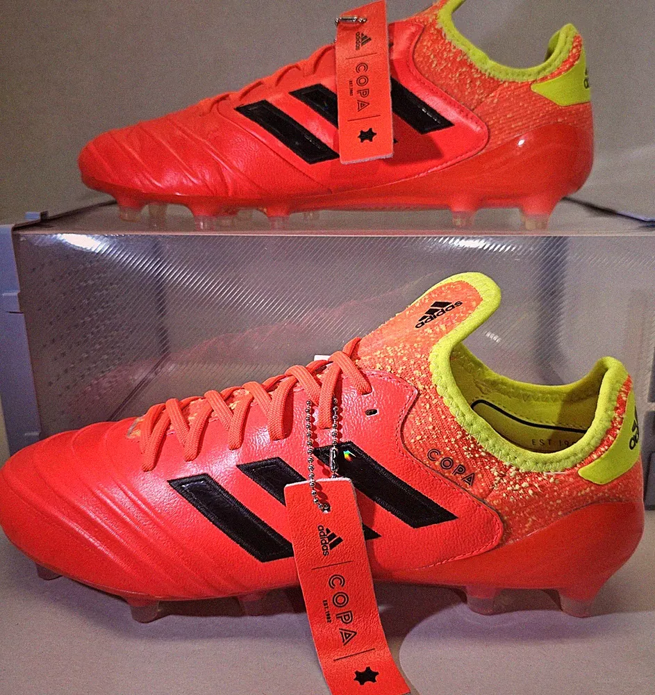 Adidas Men's Solar Red/Core Black COPA 18.1 FG Rare FIFA Edition Soccer Cleats