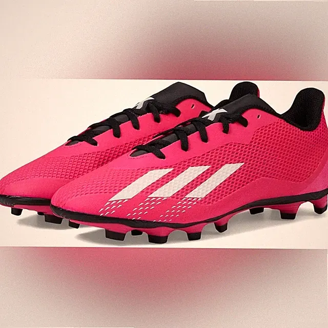 Adidas Men’s Speedportal 4 Adult Flexible Soccer Cleats in Pink/Black in size 11