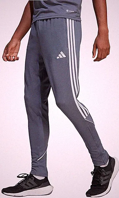Adidas Men's Tiro 23 Track Pants - Onix Grey Football Pant Soccer Running IB8478