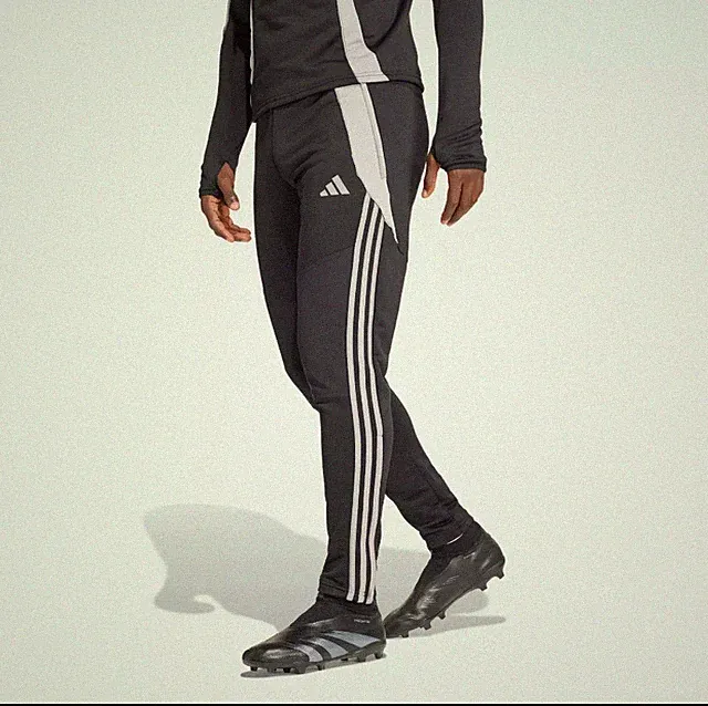 Adidas Men's Tiro 24 Pants Medium Black Gray Football Soccer Training Athletic