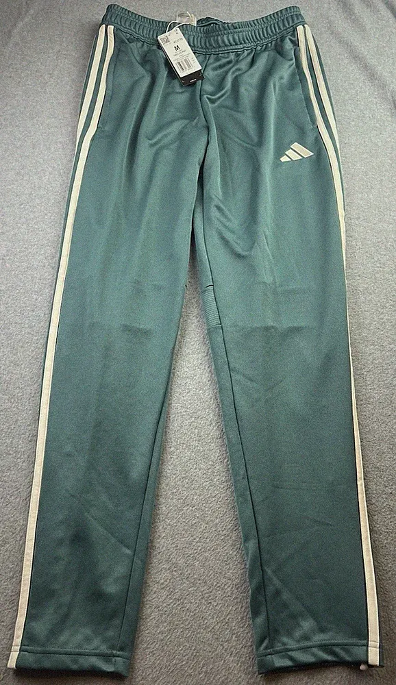 adidas Men's Tiro Essentials Soccer Pants Sz Medium Preloved Teal/Wonder KC3135