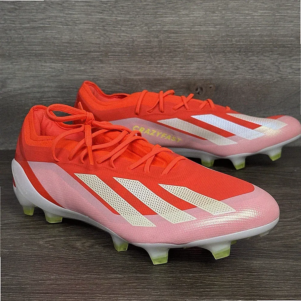 Adidas Men's X Crazyfast Elite FG Soccer Cleats Sz 9.5 Red Orange IG0593 NBY