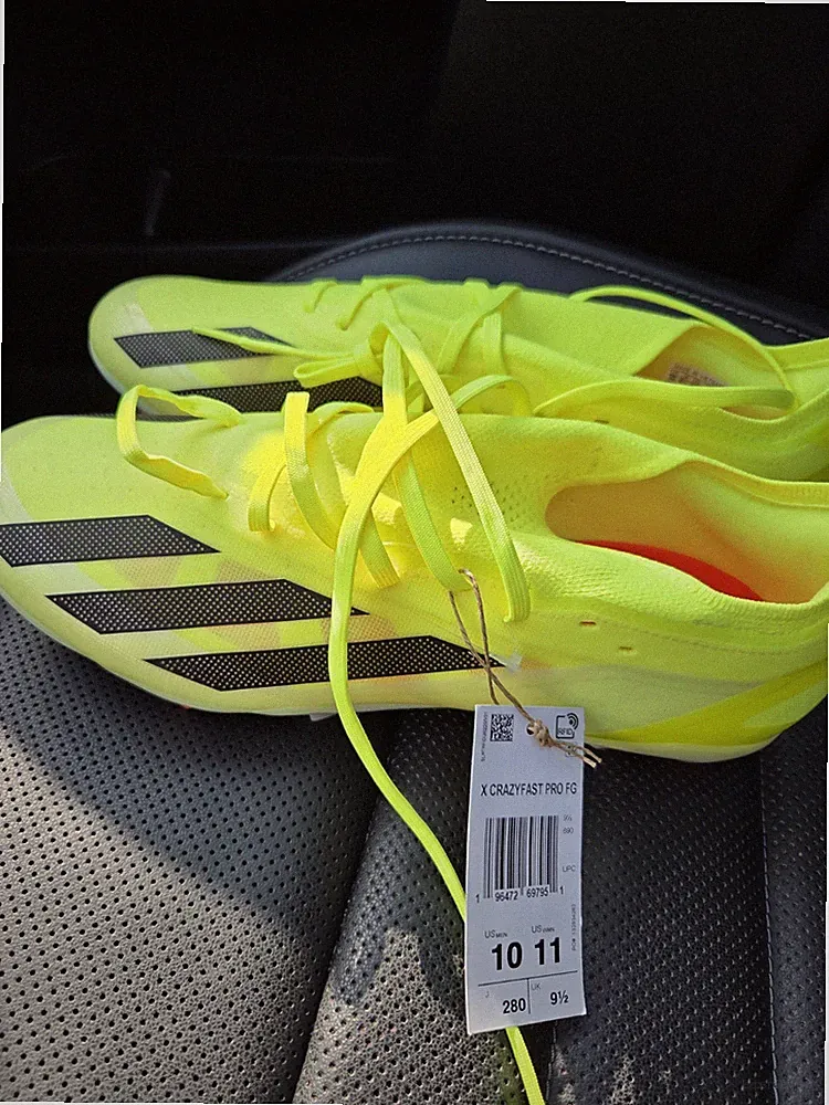 adidas Men's x Crazyfast Pro FG Soccer Cleats Size 10