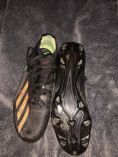 Adidas Men's x SPEEDPORTAL.2 FG Soccer Cleats Black/Solar Red, Size 8