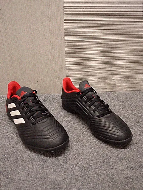 Adidas Men Soccer Turf Shoe 8 Black White Predator Tango Performance Training