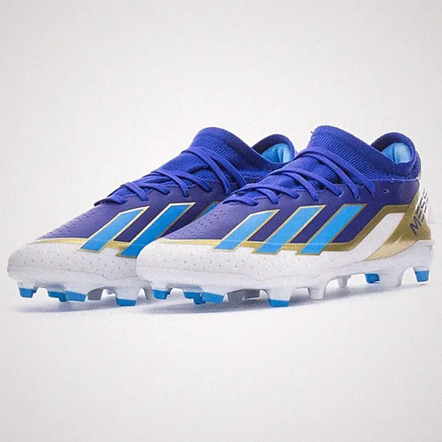 Adidas Men X Crazyfast League FG Messi Soccer Cleats US 11 Blue Gold NWOB