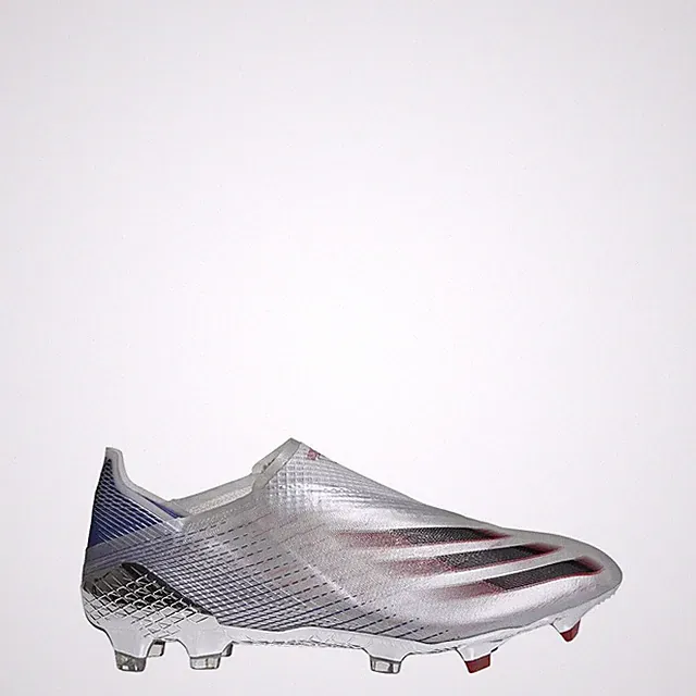 adidas Men X Ghosted Firm Ground FW8426 Soccer Sneakers Clear Multi