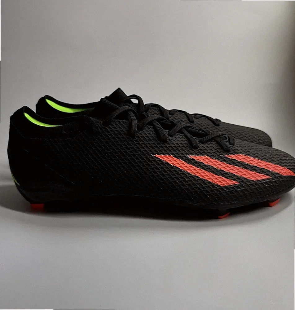adidas Mens 13 X SPEEDPORTAL.3 Firm Ground Soccer Cleats Black Solar Red ID4922