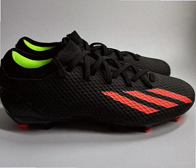adidas Mens 5.5 X SPEEDPORTAL.3 Firm Ground Soccer Cleats Black Solar Red ID4922