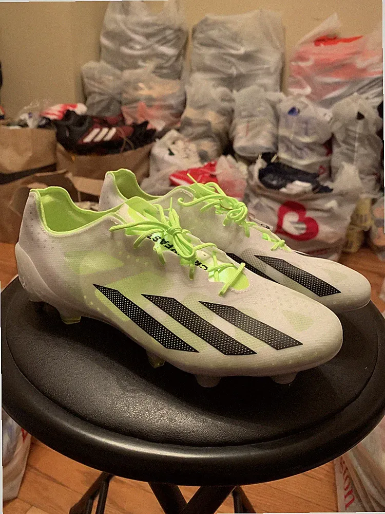 adidas Mens 6.5 X CRAZYFAST+ Elite SOFT GROUND BOOTS/Soccer Cleats White IE4201