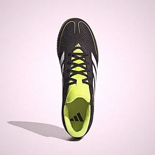 ADIDAS MENS COPA INDOOR COURT LEAGUE SOCCER CLEATS - - BLACK/WHITE/LUCID LEMON