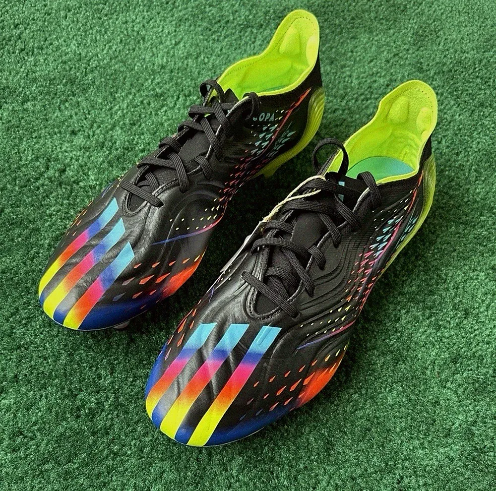 Adidas Mens Copa Sense.1 SG Soccer Cleats/Shoes Size 10 Black/Multi Color GY8933