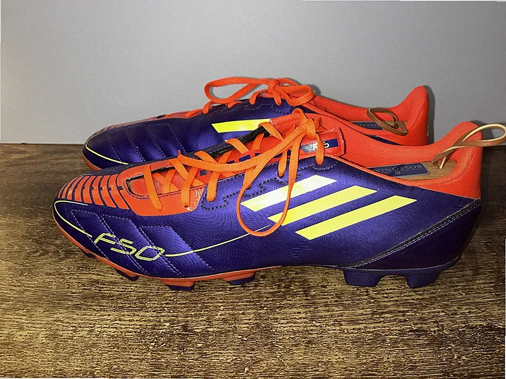 Adidas Mens F50 TRX FG G40285 Purple Orange Soccer Cleats Size 13