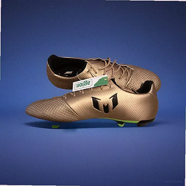 Adidas Mens Messi 16.3 FG BA9838 Gold Low Top Round Toe Lace Up Cleats Size 12