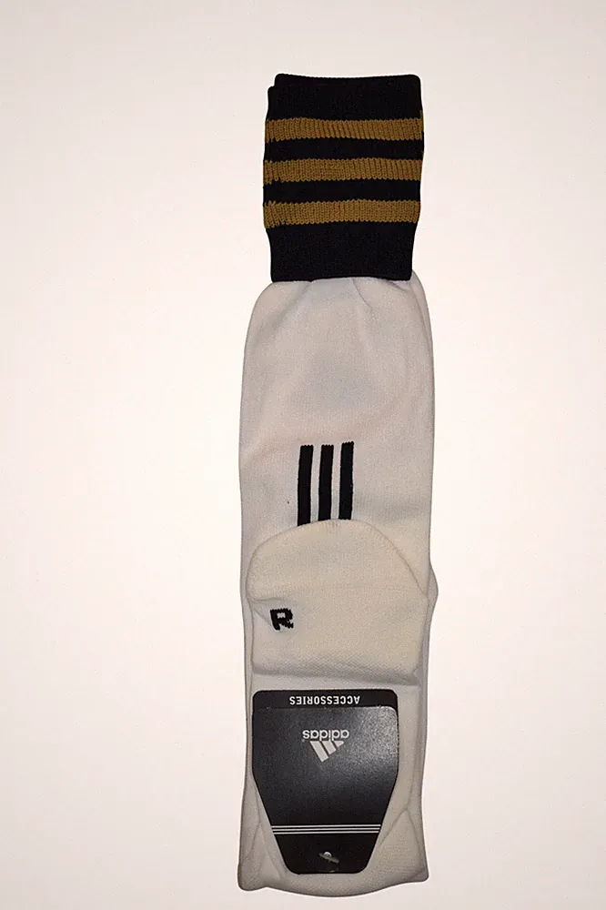 adidas Mens MLS White/Navy/Gold Formotion Extreme Soccer Socks New