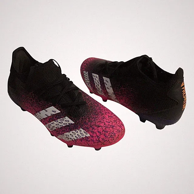 Adidas Mens Predator Freak.3 FG Demonscale Pink FW7519 Soccer Cleats Size 7.5