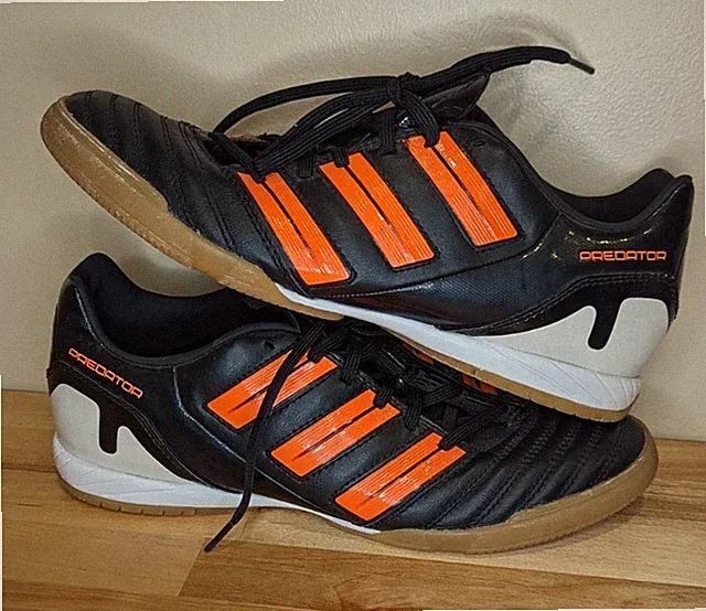 Adidas Mens Rare P Absolado IN V23535 Black Orange Indoor Soccer Shoes size 7