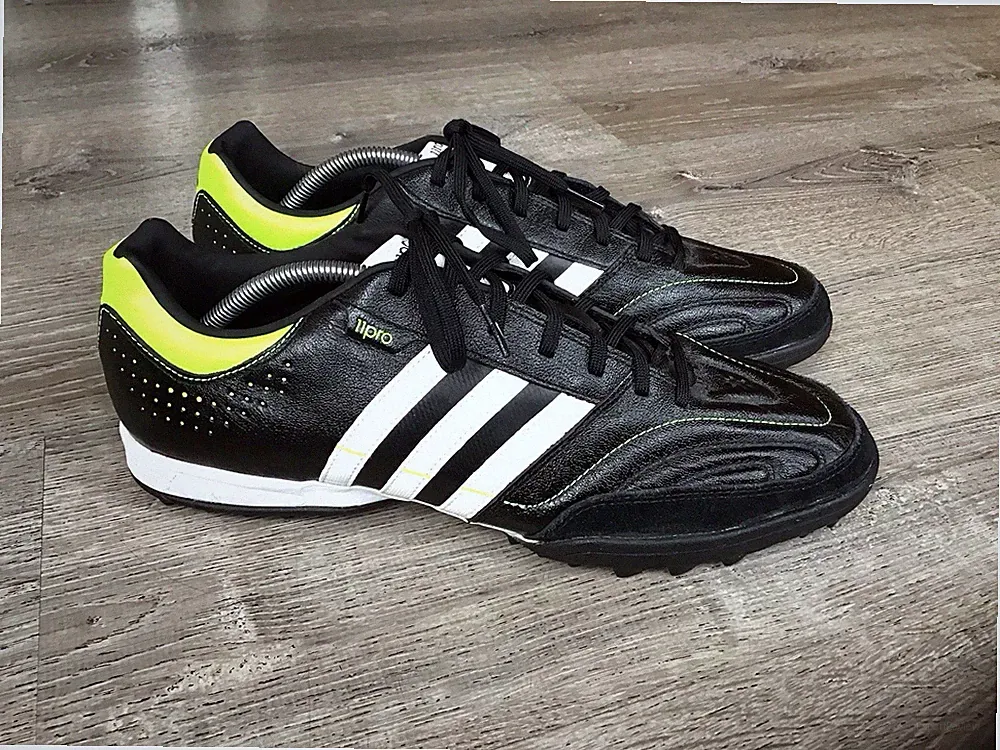 Adidas Mens Size 12.5 Pro 11Nova TF G45605 Black Football Soccer Cleats Boots