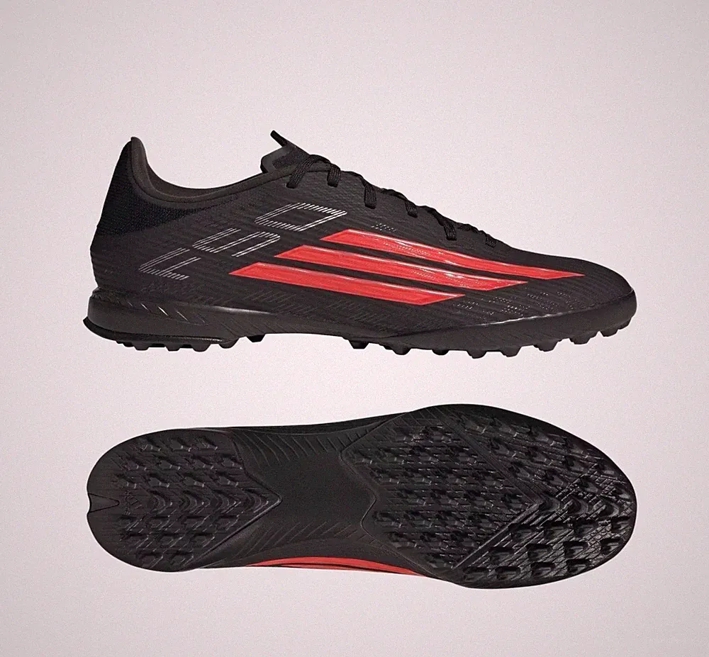 Adidas Mens Size 12 Turf Soccer Cleats NEW F50 League Black Red Shoes JR8977