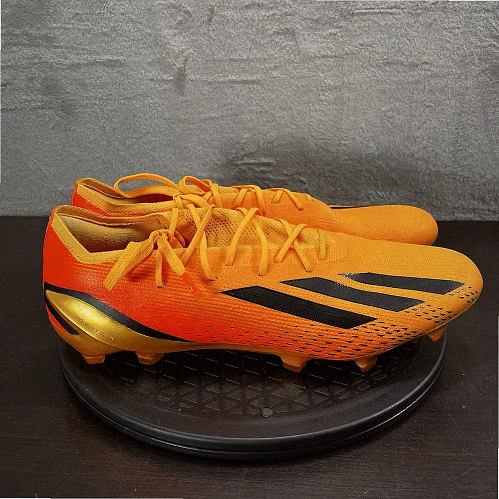 Adidas Mens Size US 12 x Speedportal.1 FG Soccer Cleats GZ5109 Orange EUC