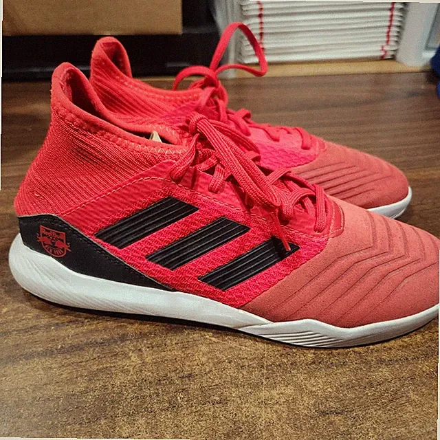 Adidas Mens Soccer Size 6.5 Predator 19.3 Turf New York Red Bulls Sneakers NEW*