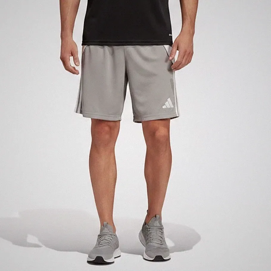 Adidas Mens Tiro 24 Soccer Shorts Grey White XS NEW