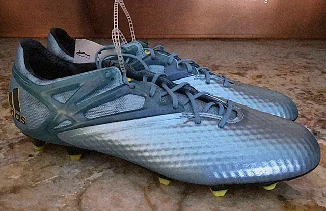 ADIDAS Messi 15.1 FG AG Soccer Cleats Ice Metallic Blue NEW Mens Sz 12