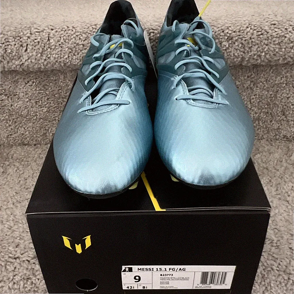 adidas Messi 15.1 FG/AG Soccer Cleats Men’s Low Top Matte Ice Metallic B23773