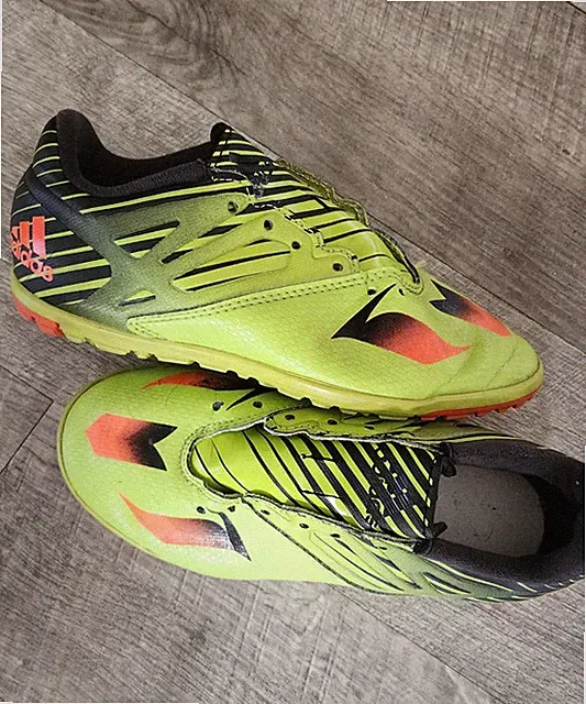 Adidas Messi 15.3 FG KIDS Soccer Cleats Lime Green Black KIDS Size 13.5