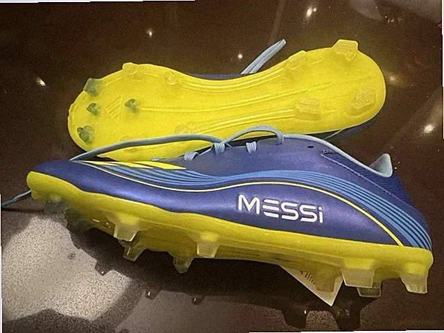 adidas Messi F50 Youth Soccer Cleats Blue and Yellow for Soccer Youth Boys Shoes