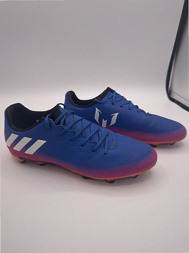 Adidas MESSI FG J Soccer Cleats Blue/Pink Lightweight SOCCER CLEATS Boys 4.5