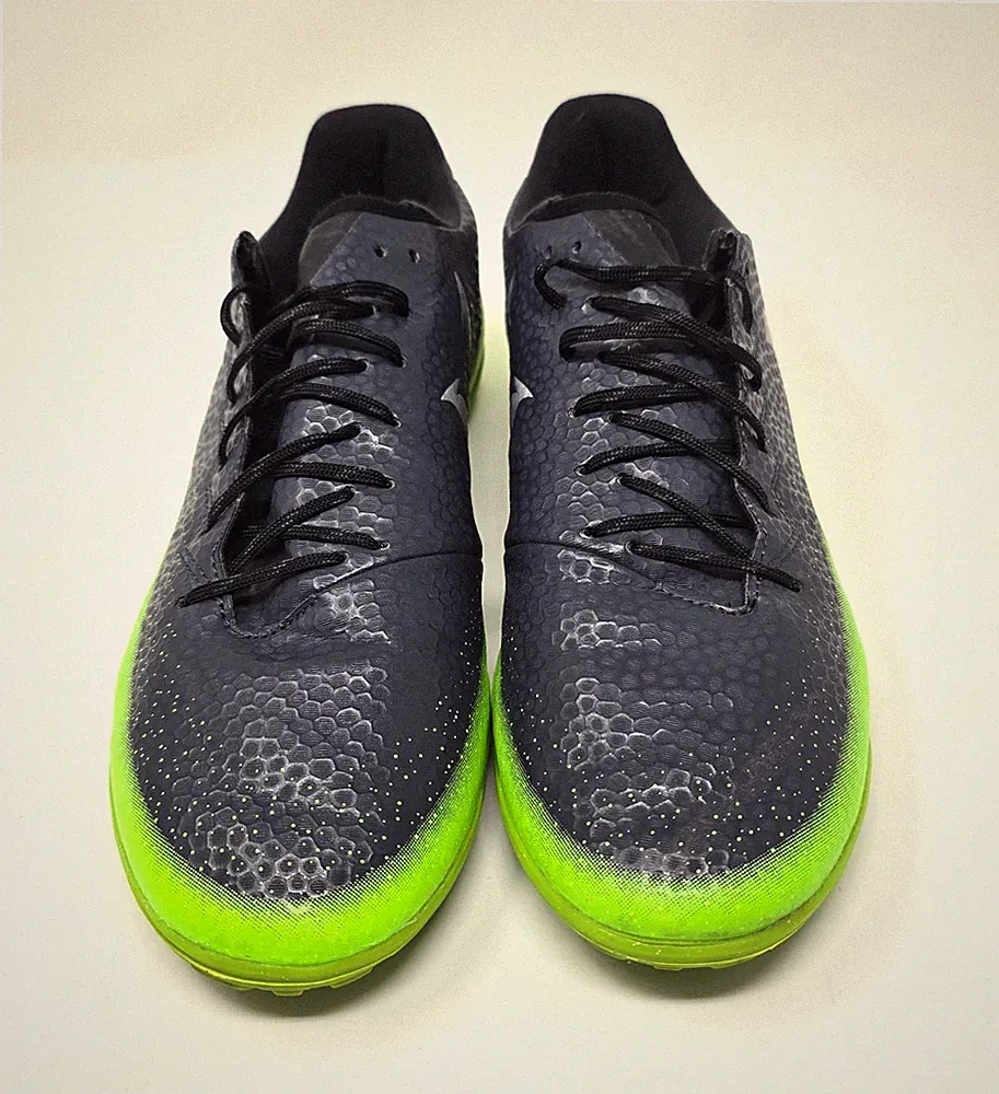 Adidas Messi Men's 8.5 Turf Soccer Shoes Black Green Indoor Football Cleats