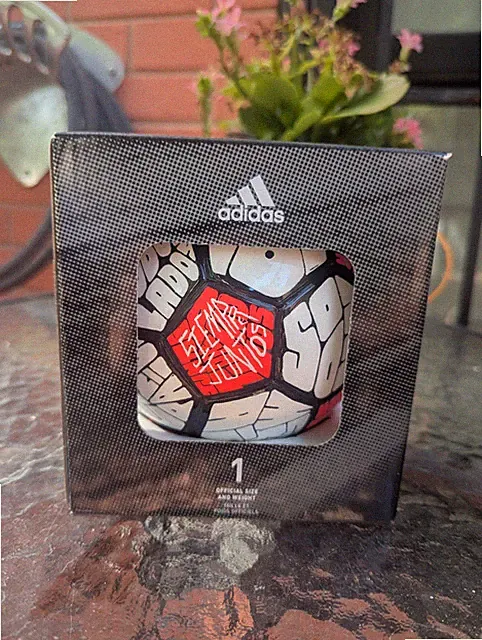 adidas Messi Mini Soccer Ball Size 1 White/Red/Black TPU FIFA Qatar 2022