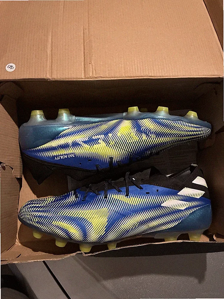 Adidas Messi Nemeziz 19.1 HG/AG Soccer Cleats - “Tension Tape” - US Size 10