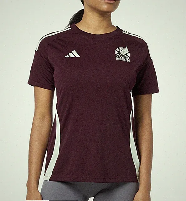 Adidas Mexico Mexico Home Jersey Fan Edition Dark Burgundy 2024 Women’s Size S