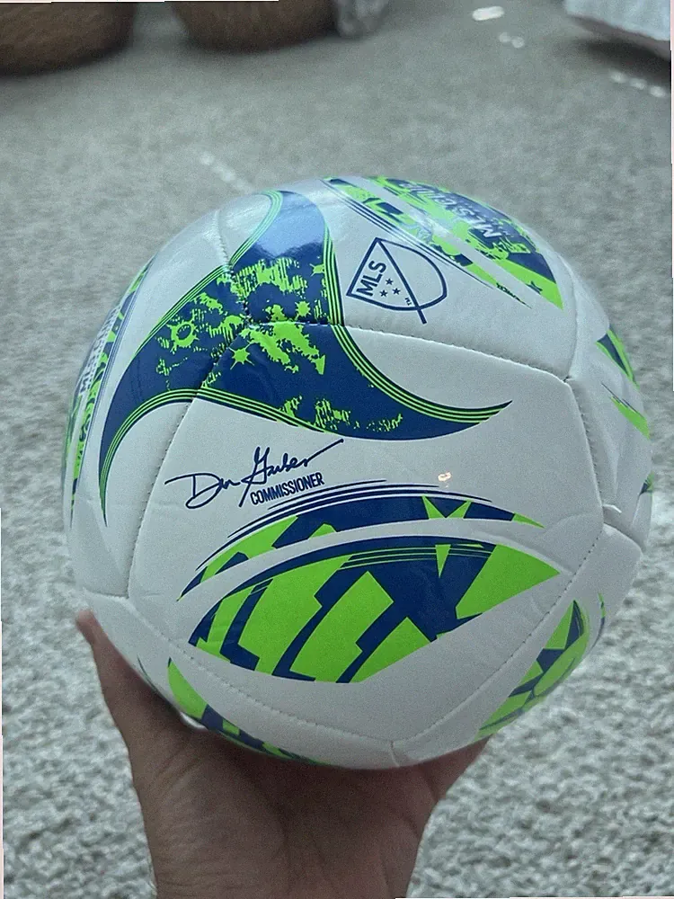 Adidas MLS Club Match Ball Replica Size 5 Soccer Ball White Green Blue JH1308