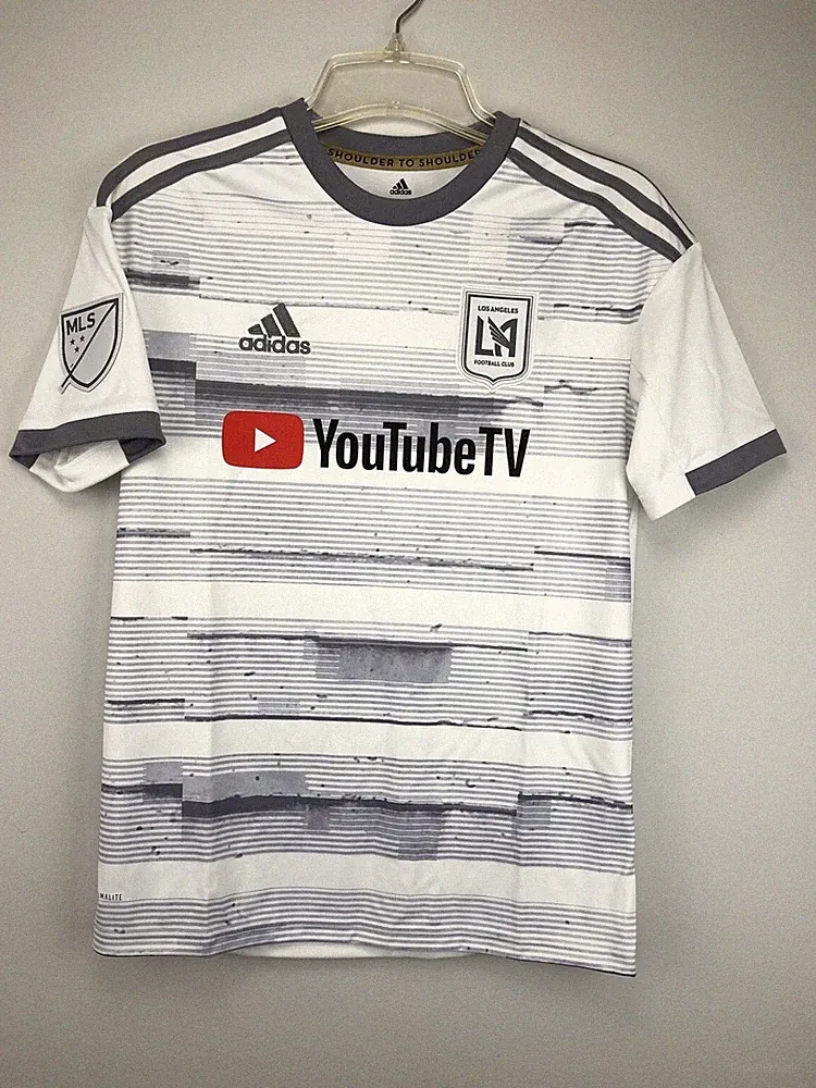 Adidas MLS Los Angeles FC White Youth Jersey DP3978 White/Grey DP3978