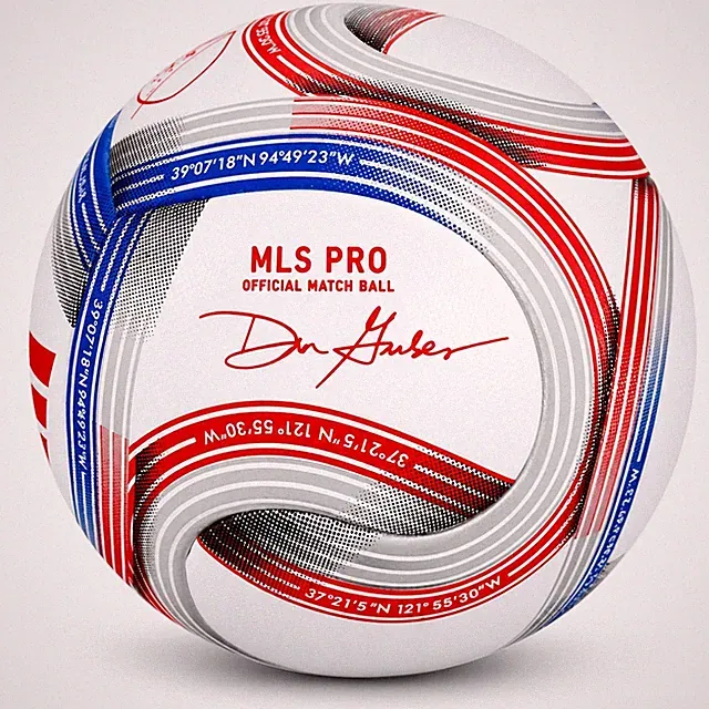 adidas MLS Pro FIFA Quality Soccer Ball Size 5 White Red Blue Silver