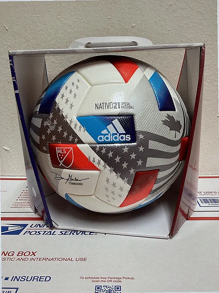 ADIDAS MLS PRO NATIVO 21 SOCCER OFFICIAL MATCH BALL SIZE 5 ( WHITE ) ( GK3504 )