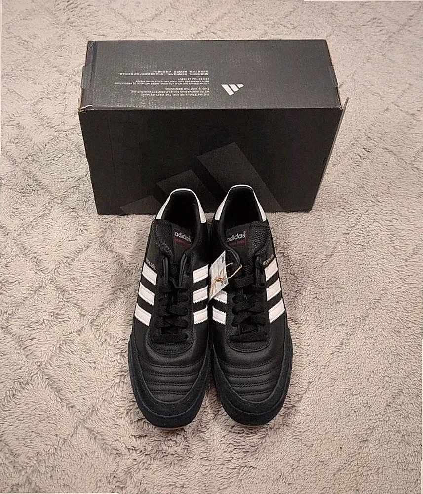 Adidas Mondial Goal Core Black White Indoor Soccer Shoes Mens Sz 6 019310